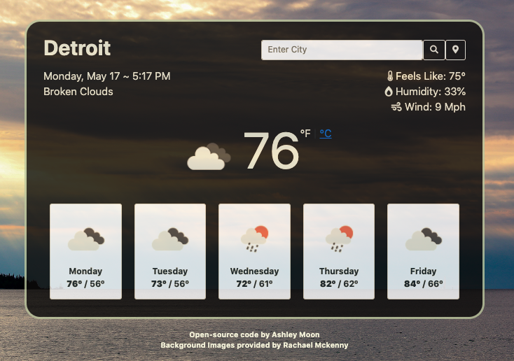 Weather App using Vanilla JS
